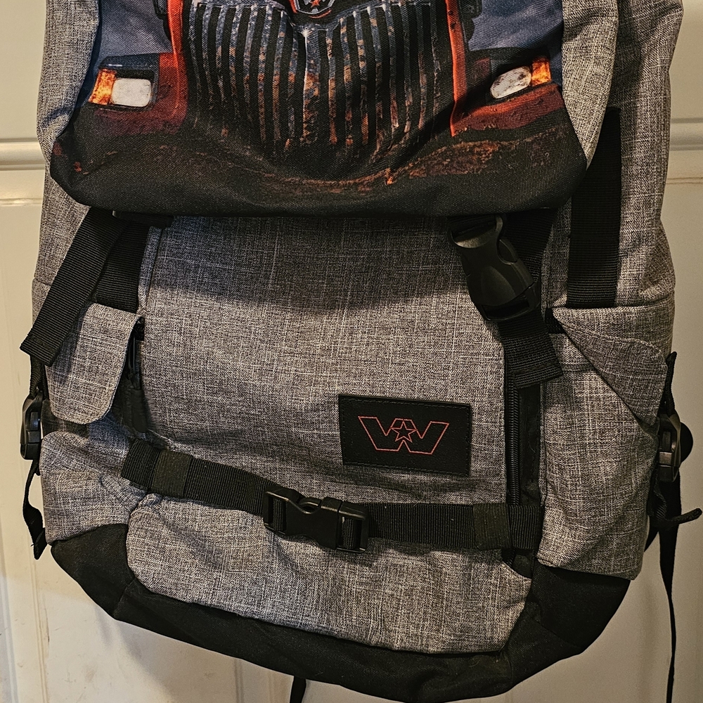 Gray and Black Men's Backpack